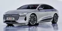 Bild zum Inhalt: Audi A6 e-tron (2022) als erstes Rendering