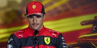 Carlos Sainz (Ferrari) nach dem Qualifying zum Formel-1-Rennen in Spanien 2022