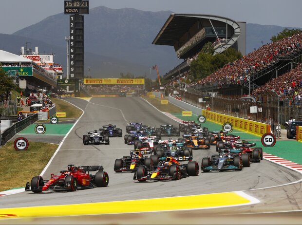 Titel-Bild zur News: Charles Leclerc, Max Verstappen, George Russell, Sergio Perez, Carlos Sainz, Lewis Hamilton