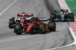 Carlos Sainz (Ferrari), Valtteri Bottas (Alfa Romeo) und Lewis Hamilton (Mercedes) 