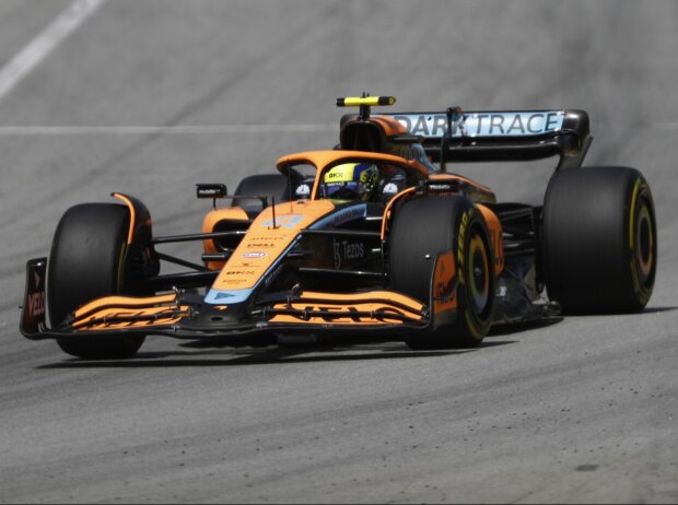 Titel-Bild zur News: Lando Norris im McLaren MCL36 beim Formel-1-Rennen in Barcelona 2022