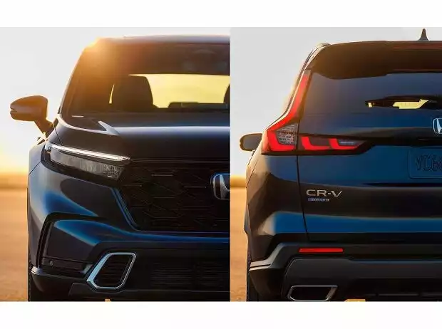 Teaser-Fotos des neuen Honda CR-V Hybrid Titel-Bild zur News: Teaser-Fotos des neuen Honda CR-V Hybrid
