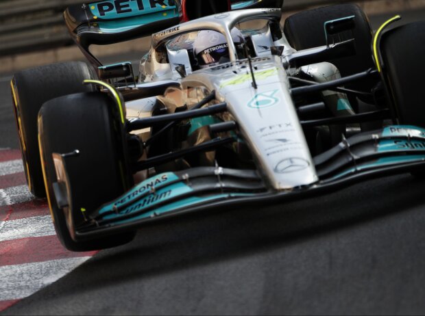 Titel-Bild zur News: Lewis Hamilton (Mercedes W13) im Training zum Formel-1-Rennen in Monaco 2022