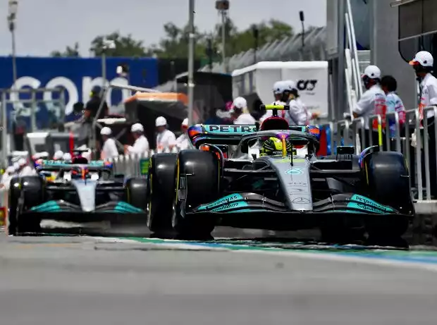 Lewis Hamilton, George Russell Titel-Bild zur News: Lewis Hamilton, George Russell