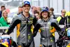 Bild zum Inhalt: VR46-Duo Bezzecchi/Marini bejubelt Mugello-Qualifying