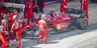 Charles Leclerc (Ferrari F1-75) scheidet beim Formel-1-Rennen in Barcelona 2022 aus