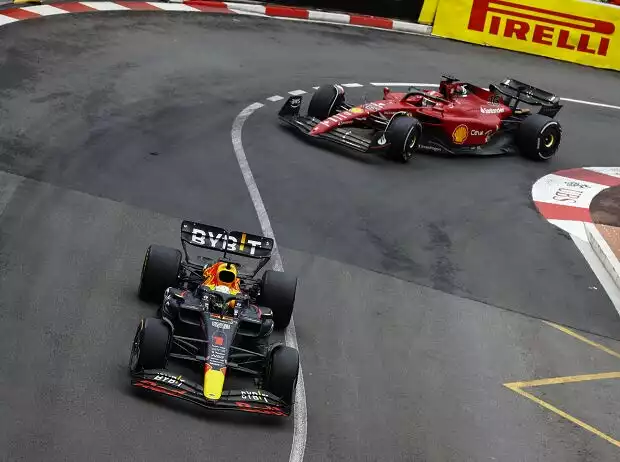 Max Verstappen, Charles Leclerc Titel-Bild zur News: Max Verstappen, Charles Leclerc