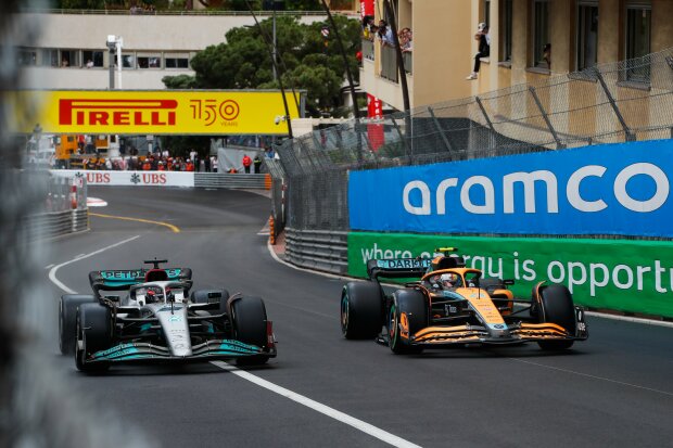 George Russell Lando Norris McLaren McLaren F1 ~George Russell (Mercedes) und Lando Norris (McLaren) ~ 