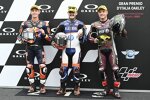 Aron Canet (Pons), Pedro Acosta ( Ajo) und Sam Lowes (Marc VDS) 