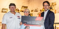 Klaus Abbelen, Ursula Schmitz und Nürburgring-Sprecher Alexander Gerhard