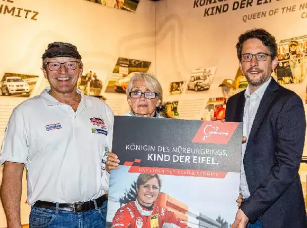 Klaus Abbelen, Ursula Schmitz und Nürburgring-Sprecher Alexander Gerhard Titel-Bild zur News: Klaus Abbelen, Ursula Schmitz und Nürburgring-Sprecher Alexander Gerhard