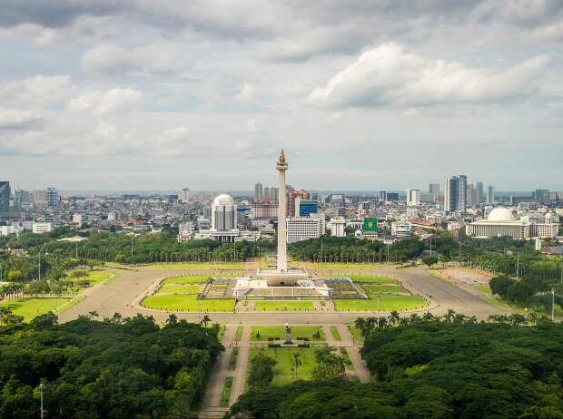 Skyline von Jakarta in Indonesien