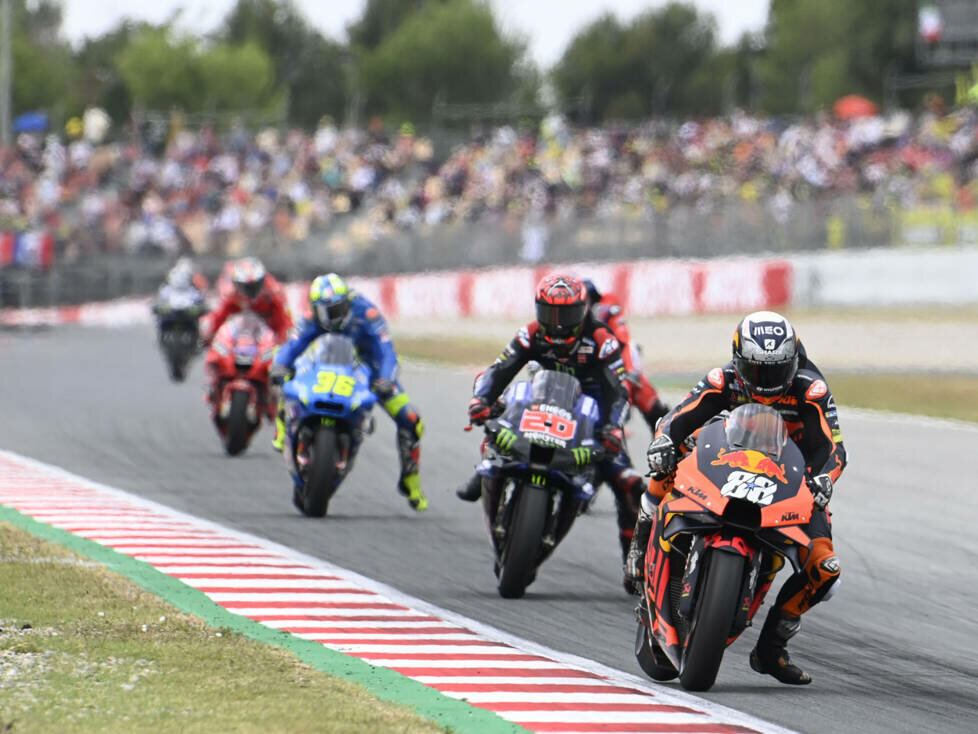 MotoGP-Action beim GP Katalonien 2021 in Barcelona
