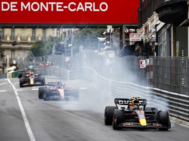 Titel-Bild zur News: Sergio Perez, Carlos Sainz, Max Verstappen