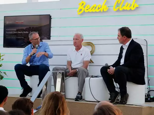 Stefano Domenicali, Greg Maffei, James Allen Titel-Bild zur News: Stefano Domenicali, Greg Maffei, James Allen