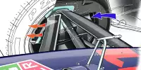 Bremsschächte und Luftstrom am Red Bull RB18 in Monaco 2022