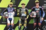 Celestino Vietti (VR46), Aron Canet (Pons) und Joe Roberts (Italtrans) 