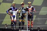 Aron Canet (Pons), Celestino Vietti (VR46) und Augusto Fernandez ( Ajo) 