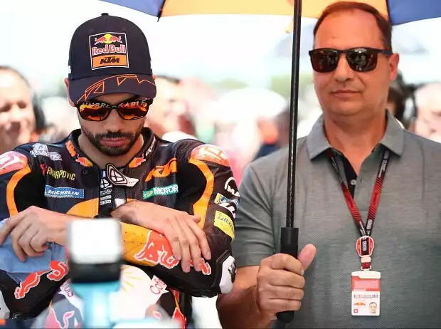 Miguel Oliveira mit Vater Paolo Oliveira Titel-Bild zur News: Miguel Oliveira mit Vater Paolo Oliveira