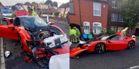 Bild zum Inhalt: Polizei sucht Ferrari SF90-Fahrer, der in 5 parkende Autos knallt