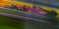 Carlos Sainz im Ferrari F1-75 beim Formel-1-Stadtrennen in Baku 2022
