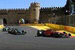 Charles Leclerc (Ferrari), Sebastian Vettel (Aston Martin) und Lewis Hamilton (Mercedes) 