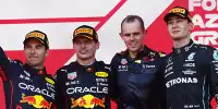 Bild zum Inhalt: F1 Baku 2022: Verstappen verwandelt von Ferrari aufgelegten Elfmeter!