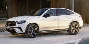 Mercedes GLC Coupé (2023) auf Basis des neuen GLC gerendert