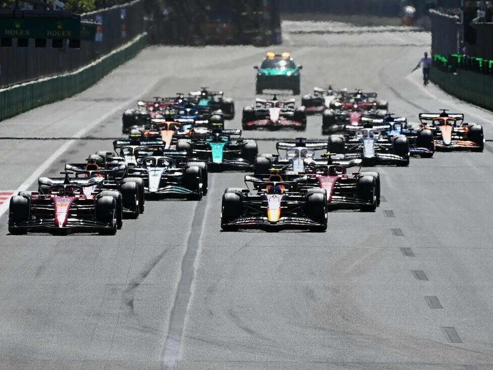 Charles Leclerc, Sergio Perez, Max Verstappen, Carlos Sainz
