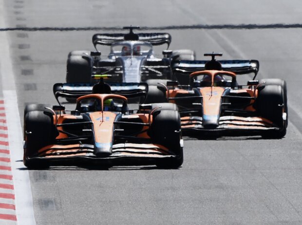 Titel-Bild zur News: Lando Norris, Daniel Ricciardo, Pierre Gasly