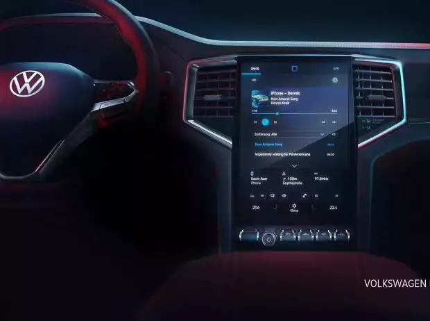 VW Amarok (2022) Infotainment Teaser Titel-Bild zur News: VW Amarok (2022) Infotainment Teaser