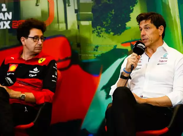 Mattia Binotto, Toto Wolff Titel-Bild zur News: Mattia Binotto, Toto Wolff