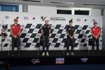 Jack Miller (Ducati), Aleix Espargaro (Aprilia), Fabio Quartararo (Yamaha) und Francesco Bagnaia (Ducati) 