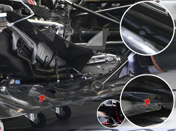 Unterboden-Detail beim Red Bull RB18