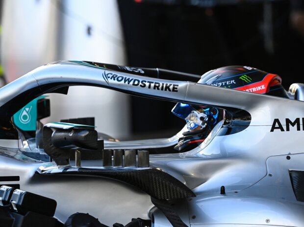 George Russell (Mercedes) im Rahmen des Formel-1-Events in Baku 2022 George Russell (Mercedes) im Rahmen des Formel-1-Events in Baku 2022