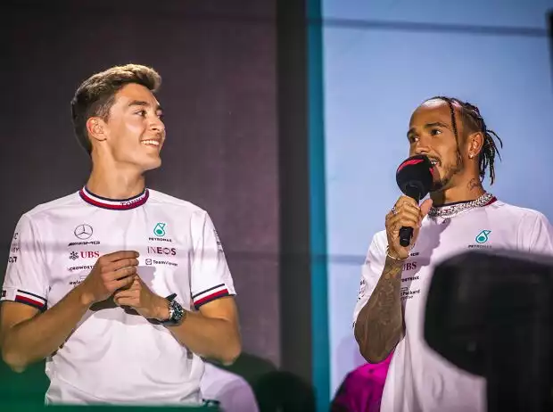 Lewis Hamilton, George Russell Titel-Bild zur News: Lewis Hamilton, George Russell