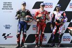 Francesco Bagnaia (Ducati), Fabio Quartararo (Yamaha) und Johann Zarco (Pramac) 