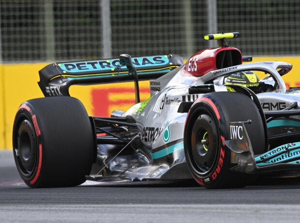Lewis Hamilton (Mercedes W13) im Training zum Formel-1-Rennen in Kanada 2022
