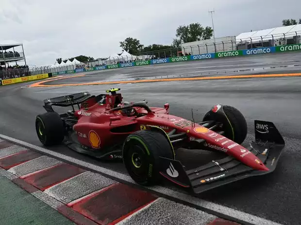 Titel-Bild zur News: Carlos Sainz (Ferrari F1-75) im Qualifying zum Formel-1-Rennen in Kanada 2022