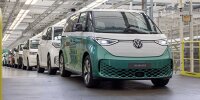 Beginn der Serienproduktion des VW ID. Buzz in Hannover (2. Juni 2022)