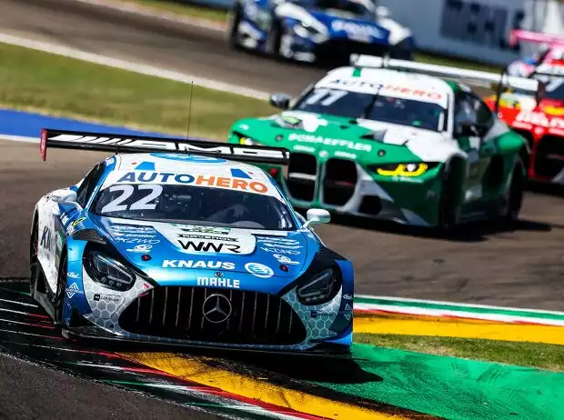 Titel-Bild zur News: Lucas Auer vor Marko Wittmann in Imola bei der DTM 2022