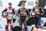 Sam Lowes (Marc VDS), Albert Arenas (Aspar) und Augusto Fernandez ( Ajo) 