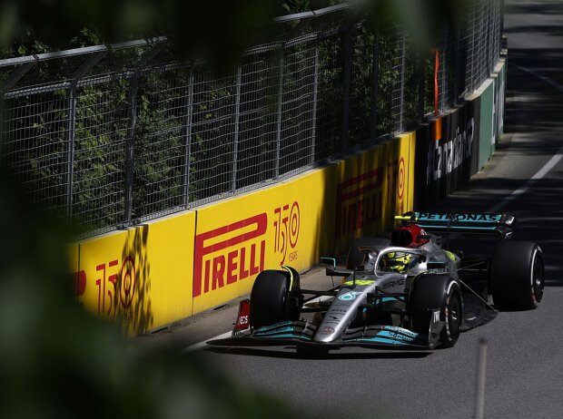 Titel-Bild zur News: Lewis Hamilton (Mercedes W13) beim Formel-1-Rennen in Kanada 2022