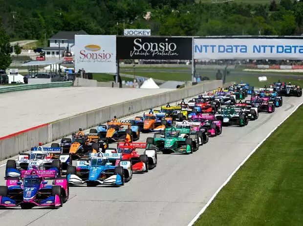 Start zum IndyCar-Rennen in Elkhart Lake 2022 Titel-Bild zur News: Start zum IndyCar-Rennen in Elkhart Lake 2022