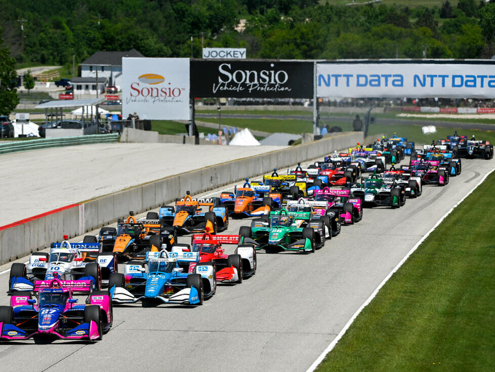 Alexander Rossi, Josef Newgarden, Alex Palou, Marcus Ericsson, Patricio O'Ward