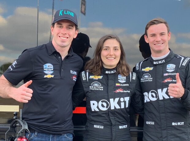 Dalton Kellett, Tatiana Calderon, Kyle Kirkwood Dalton Kellett, Tatiana Calderon, Kyle Kirkwood