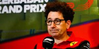 Bild zum Inhalt: Ferrari-Teamchef Mattia Binotto wettert gegen FIA: "Viel Lärm um nichts"