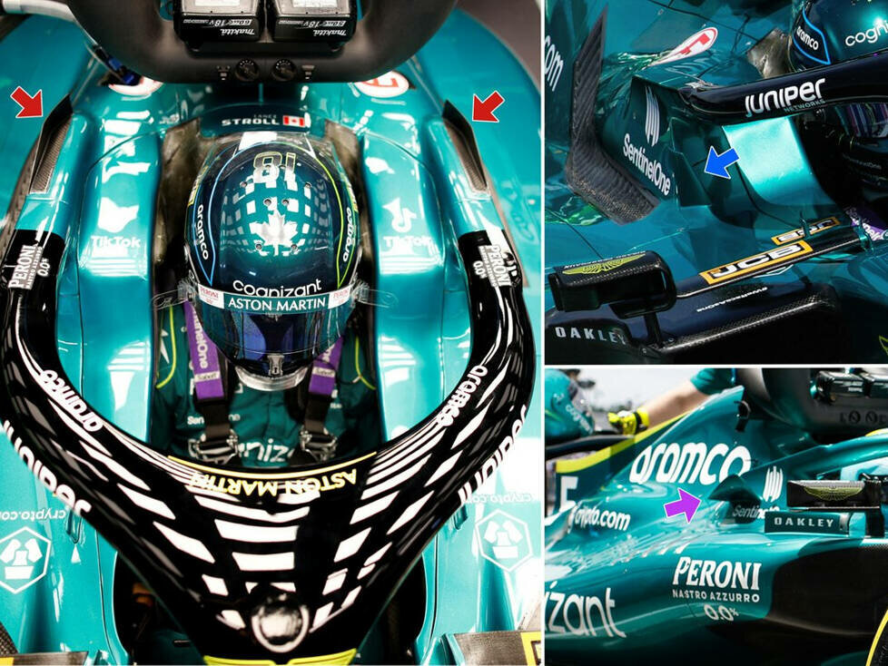 Winglets am Halo bei Aston Martin