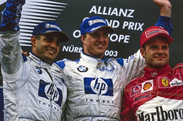 Ralf Schumacher Juan Pablo Montoya Rubens Barrichello ~Ralf Schumacher, Juan Pablo Montoya und Rubens Barrichello ~ Ralf Schumacher Juan Pablo Montoya Rubens Barrichello ~Ralf Schumacher, Juan Pablo Montoya und Rubens Barrichello ~