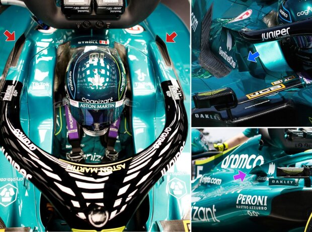Winglets am Halo bei Aston Martin Winglets am Halo bei Aston Martin